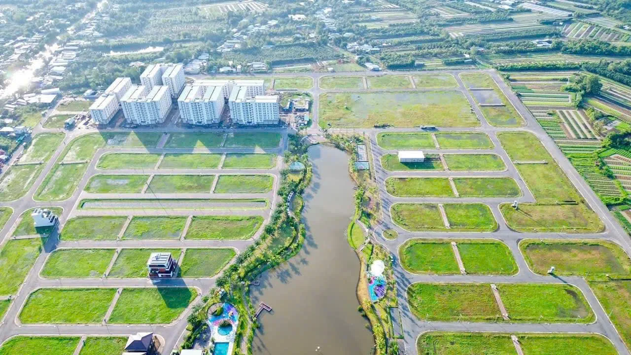Quy hoạch phân lô bài bản nhìn từ trên cao