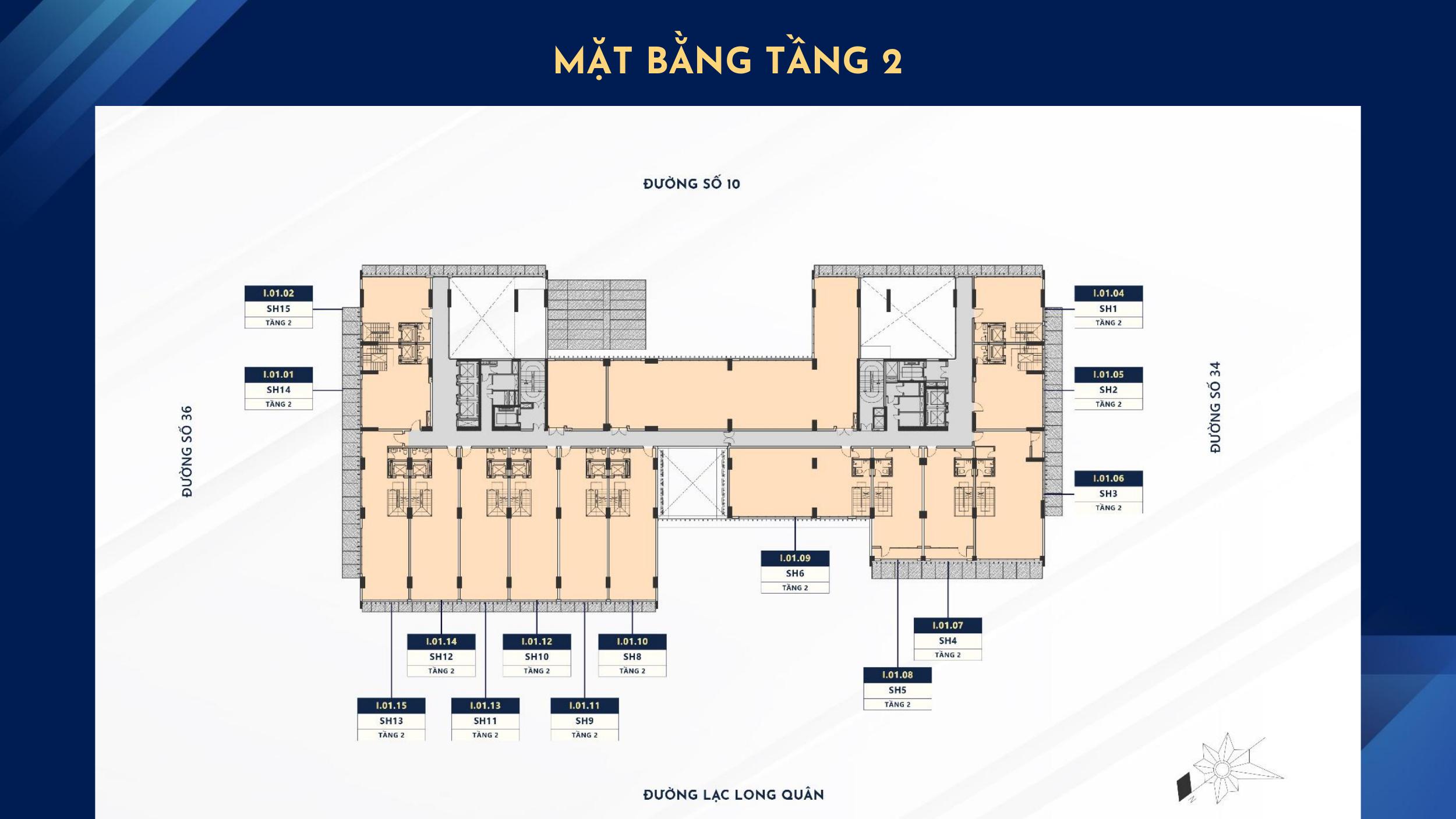 Mặt bằng tầng 2 Stella Icon